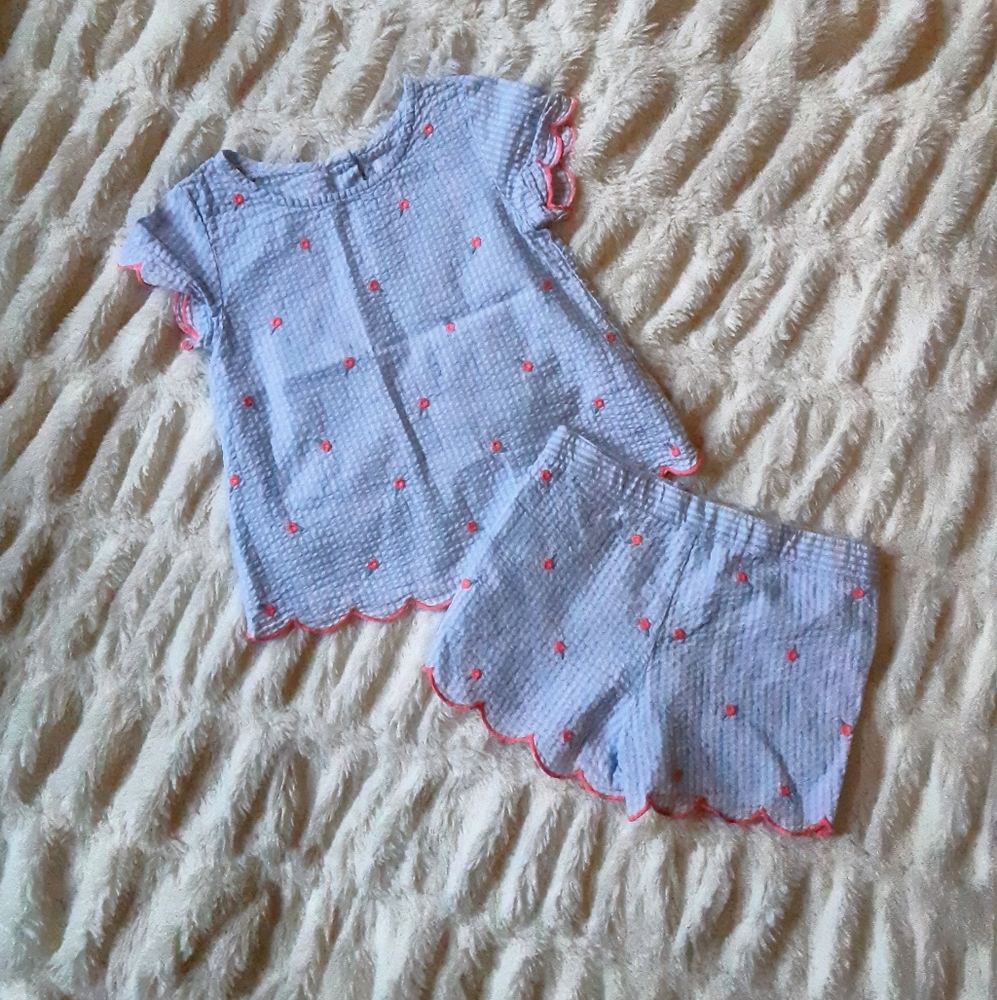 Crown & Ivy Matching Short Set 3T